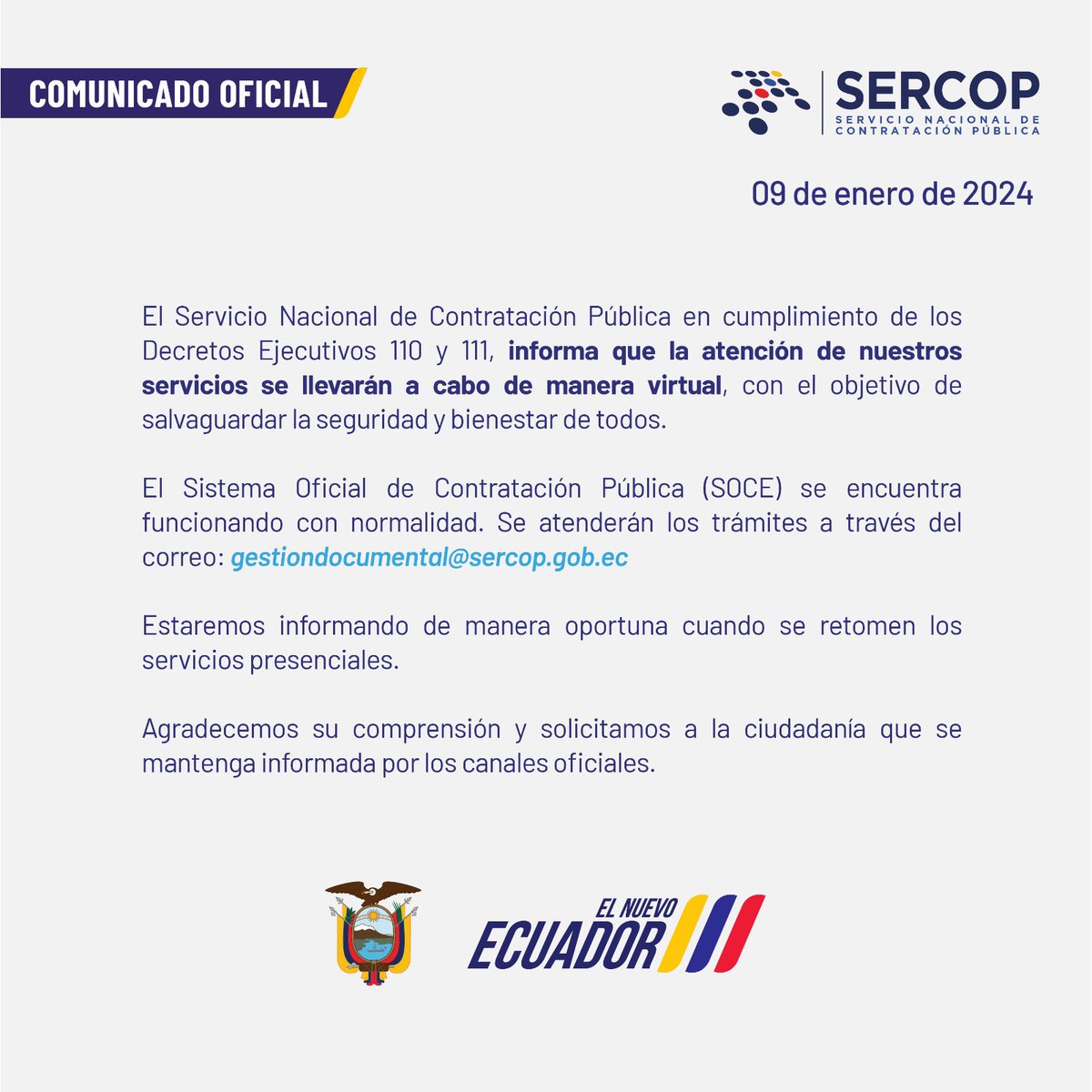 SERCOP 🇪🇨 tweet media