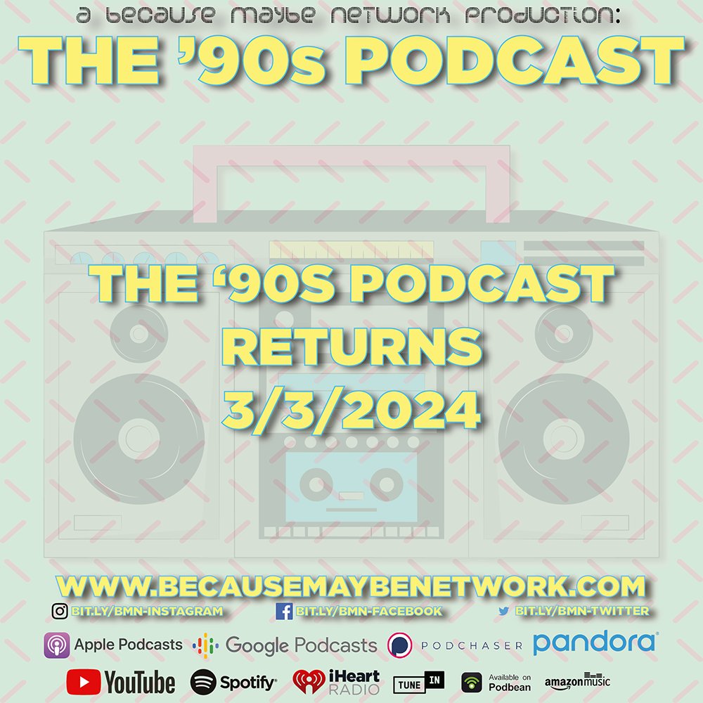 Season 10 of THE ‘90s Podcast will return with brand new episodes in March! See you then!

#90spodcast #podcast #nostalgia #throwback #90s #90sreview #moviereview #albumreview #gamereview #TVreview #scenesofthe90s #90sculture