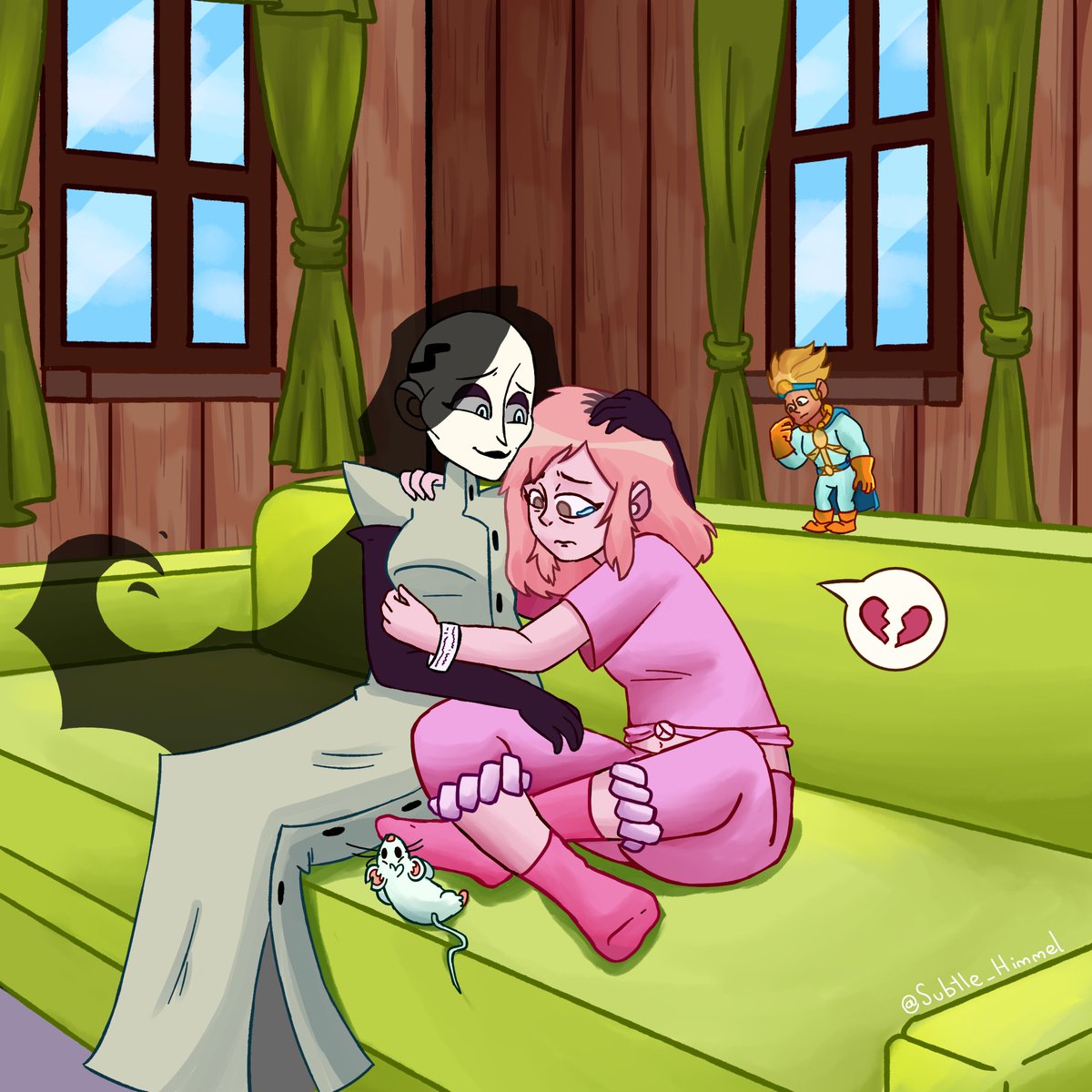 Una comisión que hice hace unos días para <a href="/KNoghnogh/">Kaled Noghnogh</a> continuando con el rescate de Heed ✌️