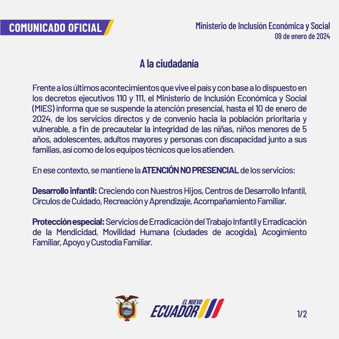 Ministerio de Desarrollo Humano 🇪🇨 tweet media