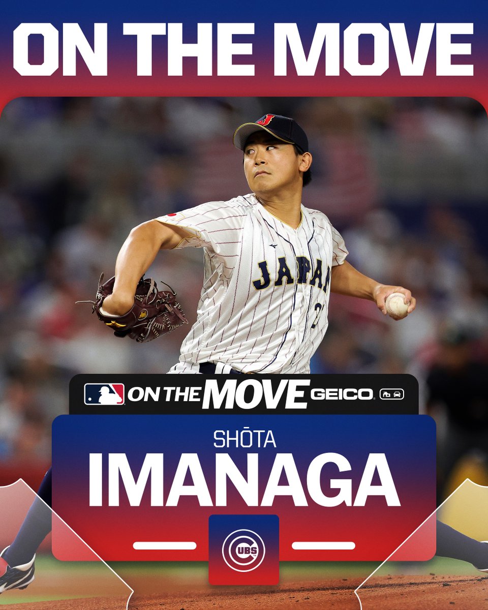 MLB's tweet photo. Cubs, LHP Shōta Imanaga reportedly agree to deal, per @MLBNetwork Insider @JonHeyman. https://t.co/UwpUbvZRlQ