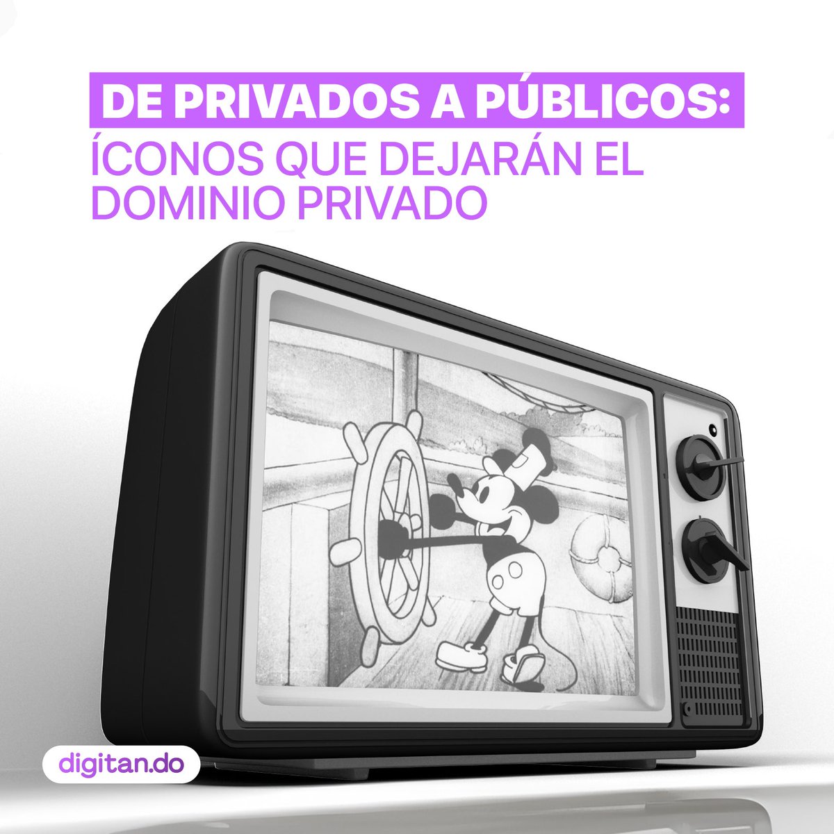 Digitandord's tweet image. La ley de propiedad intelectual cumple su función hasta unos años establecidos luego de la muerte del autor, y debido a eso próximamente podremos tener estos personajes al dominio público aparte de Mickey Mouse. 🤩

¿Qué les parece?

#Digitando #RD