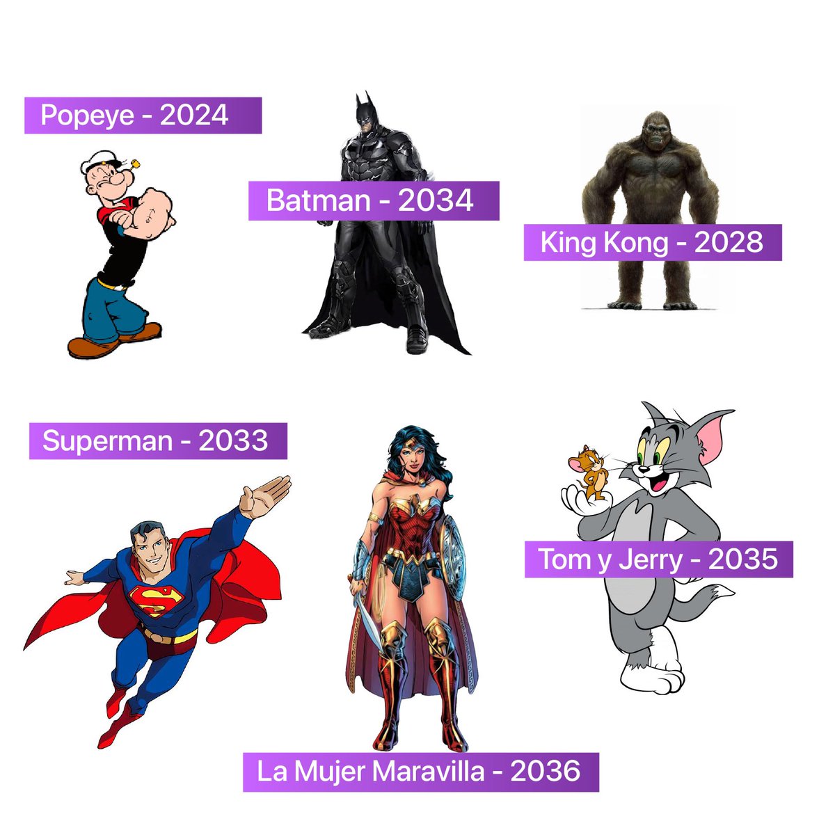 Digitandord's tweet image. La ley de propiedad intelectual cumple su función hasta unos años establecidos luego de la muerte del autor, y debido a eso próximamente podremos tener estos personajes al dominio público aparte de Mickey Mouse. 🤩

¿Qué les parece?

#Digitando #RD