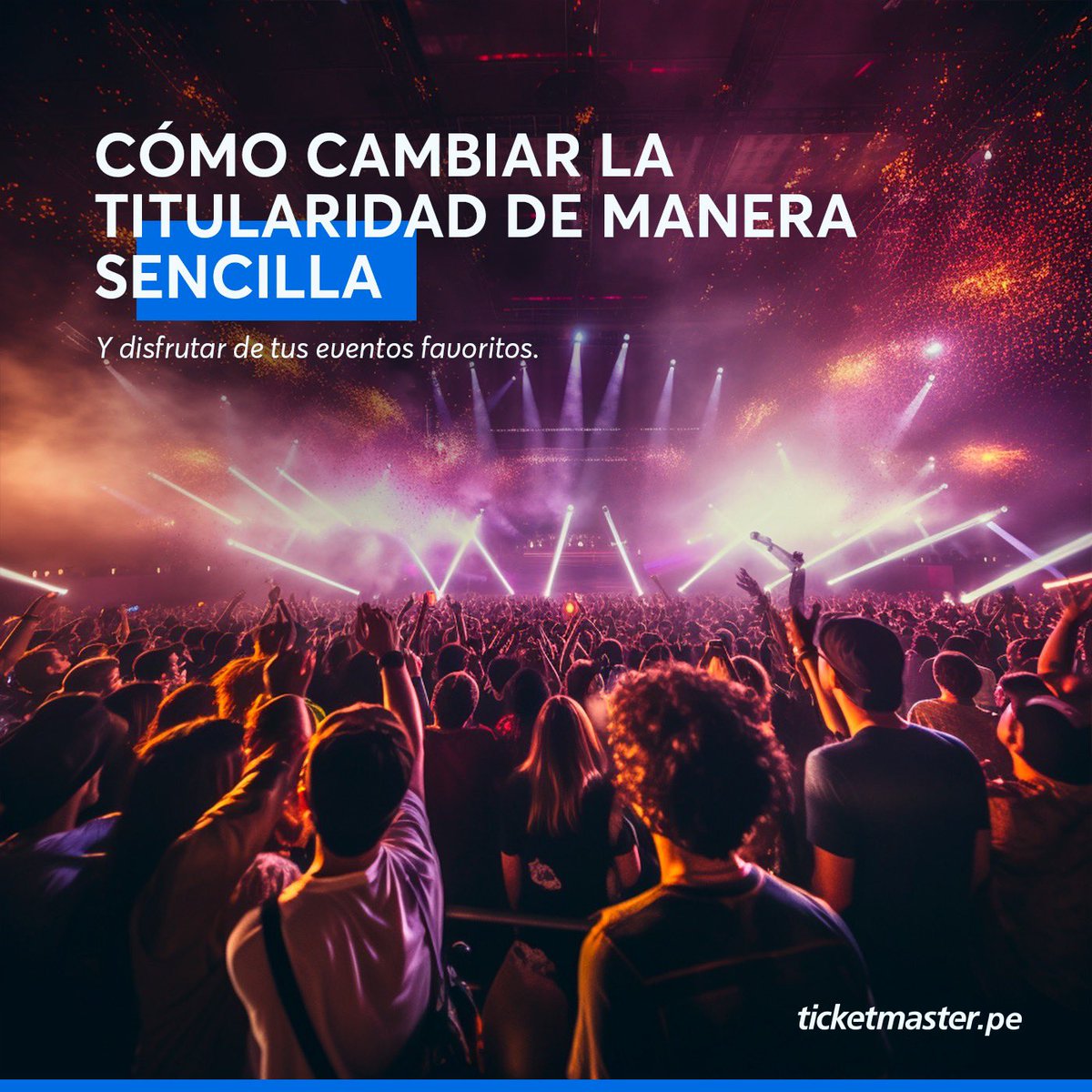 TicketmasterPE's tweet photo. #TMTips: ¡Un nuevo método de cambio de titularidad!🙌🏻

Te mostramos los pasos a seguir para realizar el cambio de titularidad de una forma más sencilla🤩

La emoción de vivirlo en vivo, Ticketmaster💙

*Solo válido para entradas nominadas https://t.co/7kCh1qW0TD