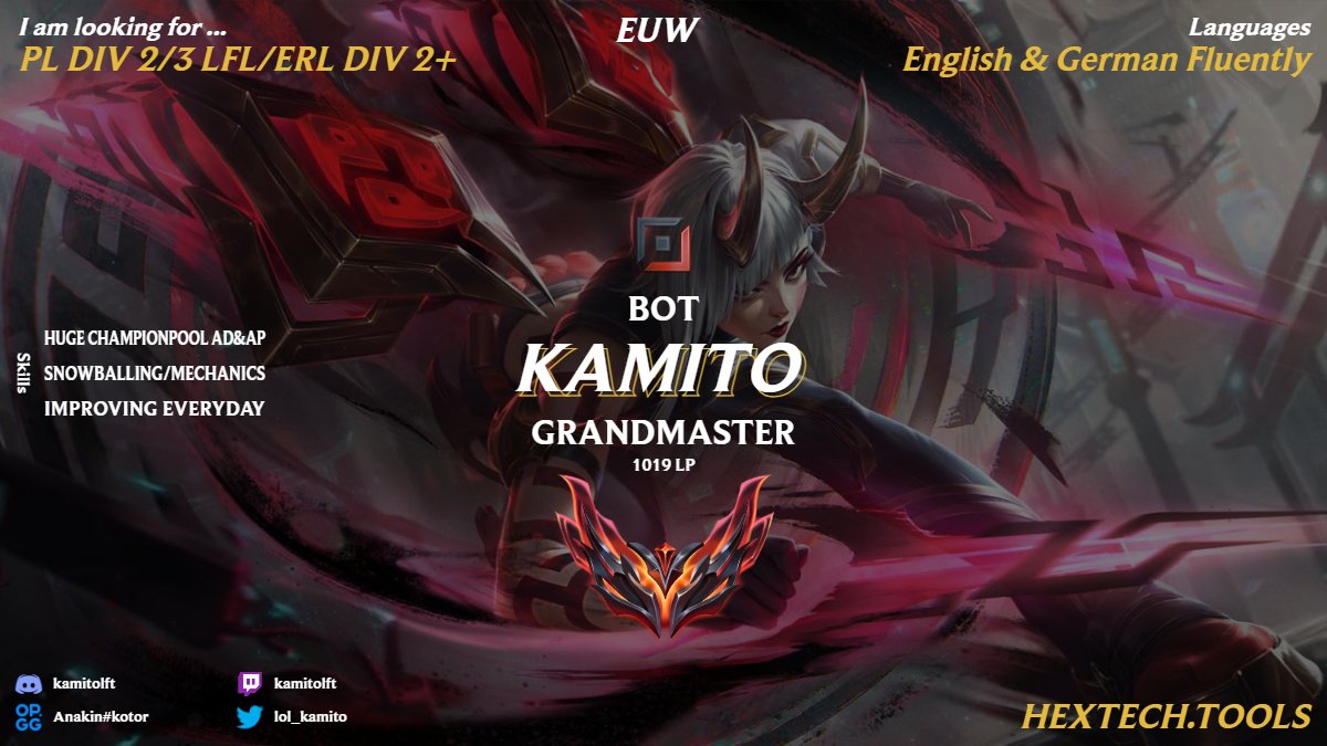 still LFT for next split, considering all reasonable offers

<a href="/lft_prm/">LFT PRM</a>  <a href="/lft_prime/">Prime League LFT</a> 
@EMEA_LFT
<a href="/LFTDiscord/">LFT Discord - lol/val/rl</a> <a href="/LFT_LoL_EU/">LFT_LoL_EU</a> 
<a href="/LoL_LFT_Fr/">LoL LFT Fr</a>