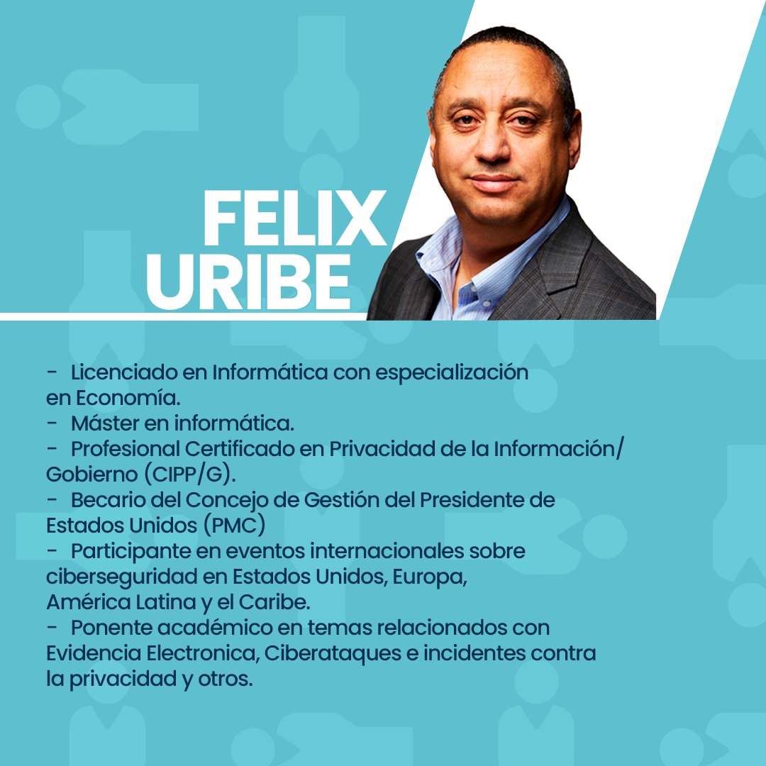 Conoce a Félix Uribe, nuestro experto en ciberseguridad con una maestría en informática y experiencias destacadas en eventos internacionales. 

Únete a nosotros en el camino hacia un entorno digital más seguro y protegido.

#Ciberseguridad #ExpertoEnSeguridad  #CiberProtección