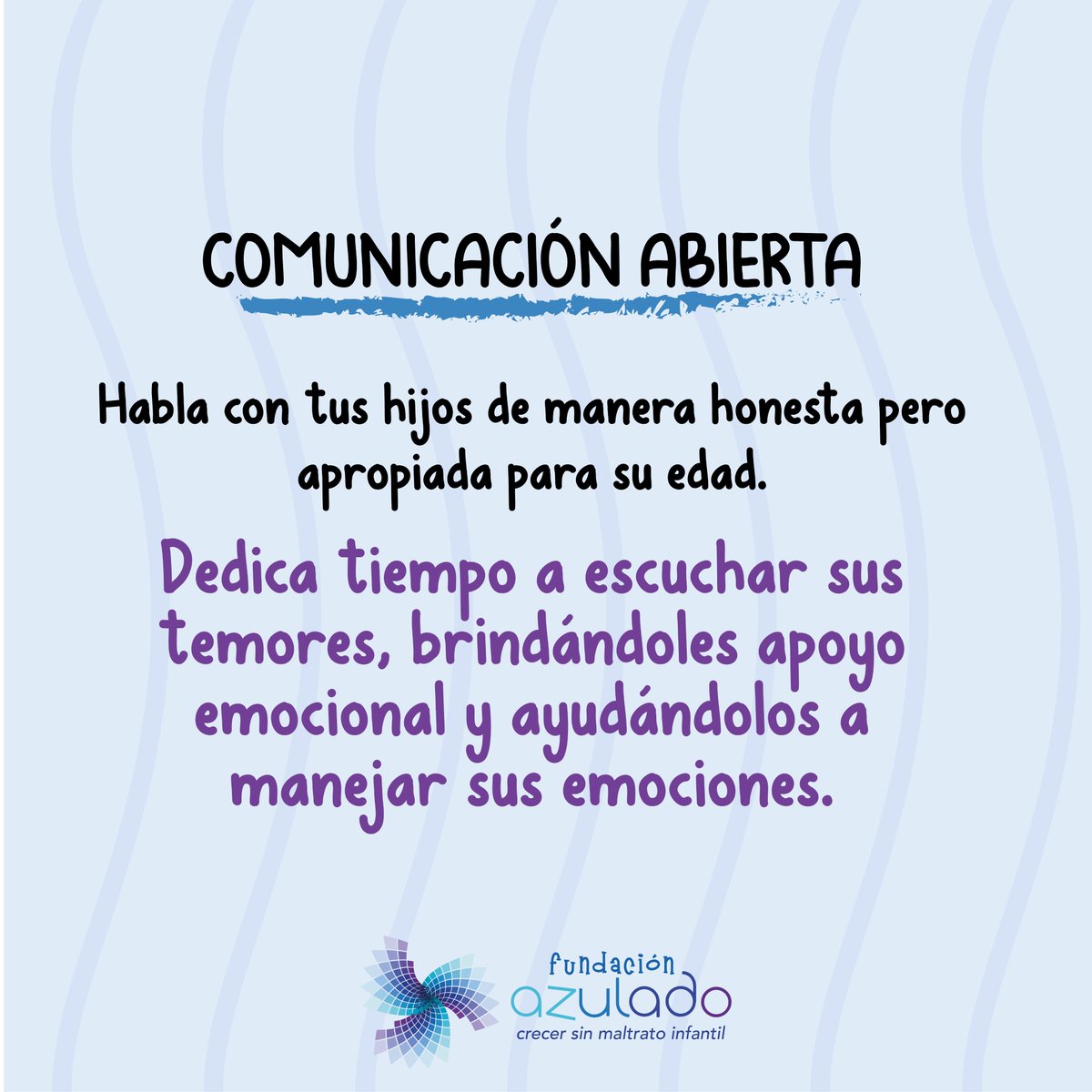 AzuladoEcuador's tweet photo. 📷 #GuíaParaPadres 
En tiempos difíciles, nuestros hijos pueden sentir miedo y preocupación debido a la violencia que nos rodea. ¡Pero como padres estamos aquí para ayudarles a superarlo juntos!  Aquí tienes algunos consejos:
#HijosSeguros #SuperandoElMiedo #Ecuador https://t.co/C9nUWEScTN