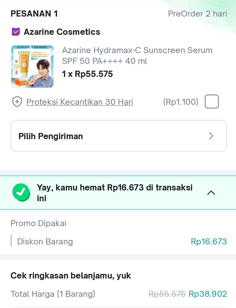 Flash sale! Diskon azarine sunscreen

tokopedia.link/THpT8v9DFrb

Wts wtb