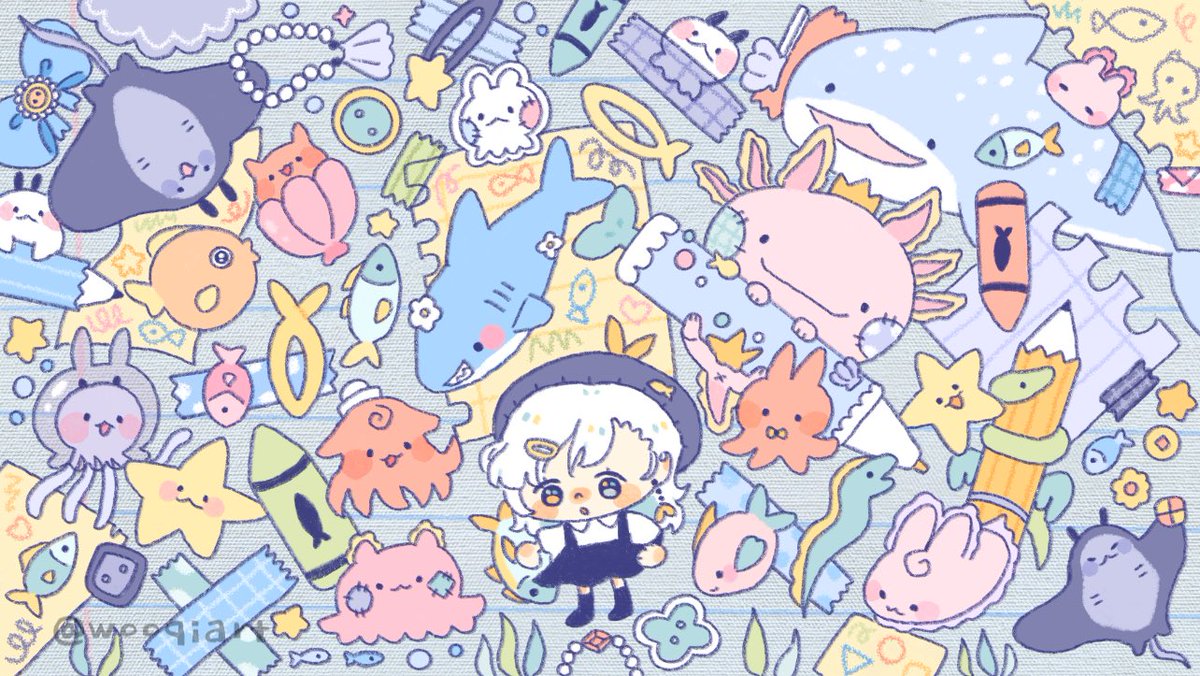 spwooqi's tweet photo. wassup it’s #PortfolioDay 
here are some of my squiggly art! https://t.co/0WQqtYzqKV