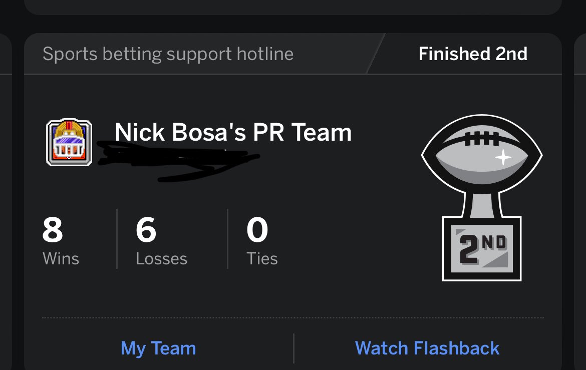pickensaf1s's tweet photo. this is why week 18 championships are criminal, the league commissioner will hear from me in the offseason https://t.co/BGFNB3HI44