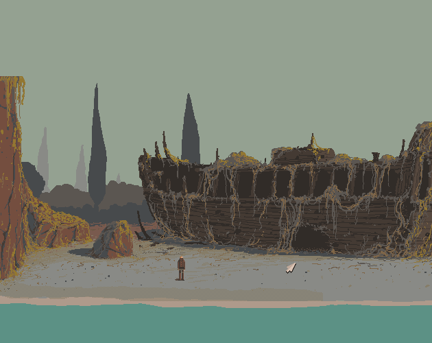 Backterria's tweet photo. Hello #PortfolioDay 
I'm backterria from Athens, Greece! I create tutorials, assets and games all in glorious #pixelart https://t.co/mwuUyeiowW