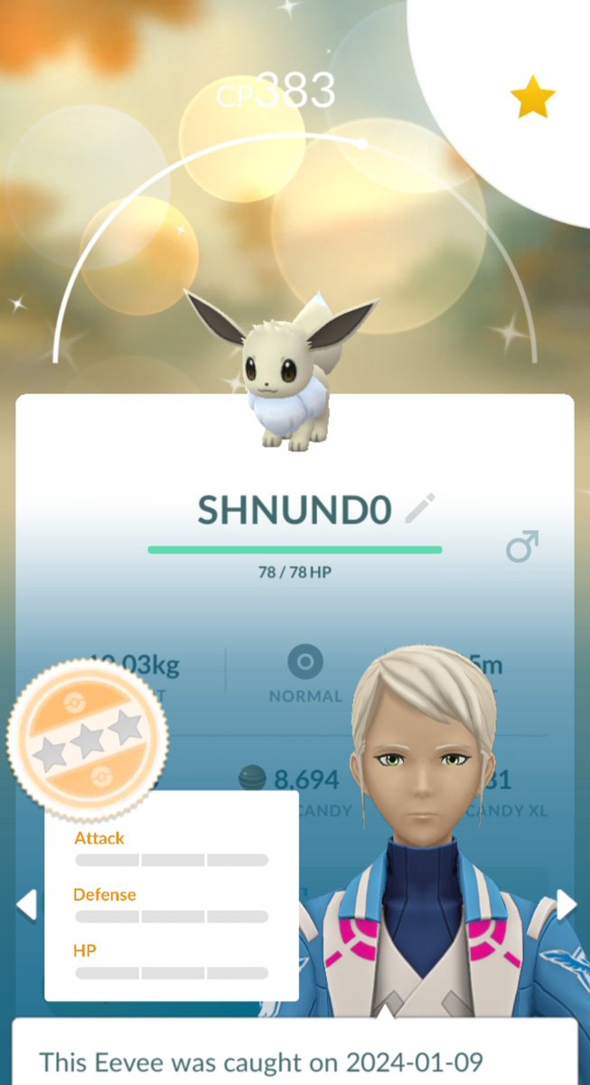 ArborAndyYT's tweet photo. How was everyone's #spotlighthour ? #PokemonGO #shiny #eevee #nonedo #rarepokemon https://t.co/PrKNXxmoJj