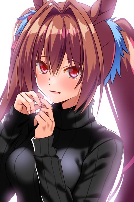 ウマ娘、キタサンブラックが出た頃くらいまで
やってたけどやるゲームが多くて辞めちゃった…。
ダスカは描いてみたいなーって思ったので
描いてみた～^^。
ということで照れ照れ縦セタなダスカ。

#ウマ娘 