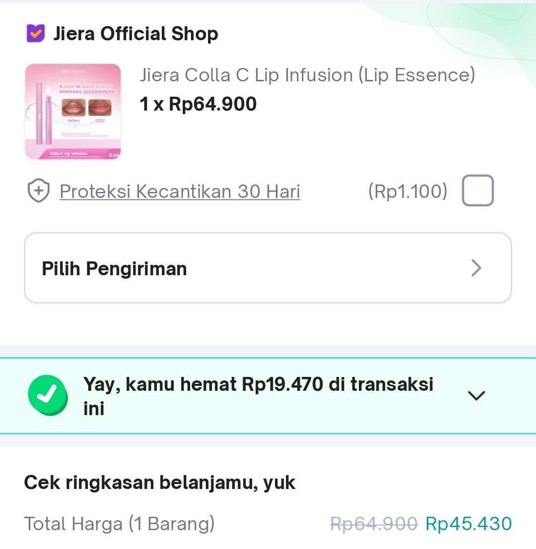 Flash sale! Diskon jiera lip infusion

tokopedia.link/YNYE2HHseGb

Wts wtb
