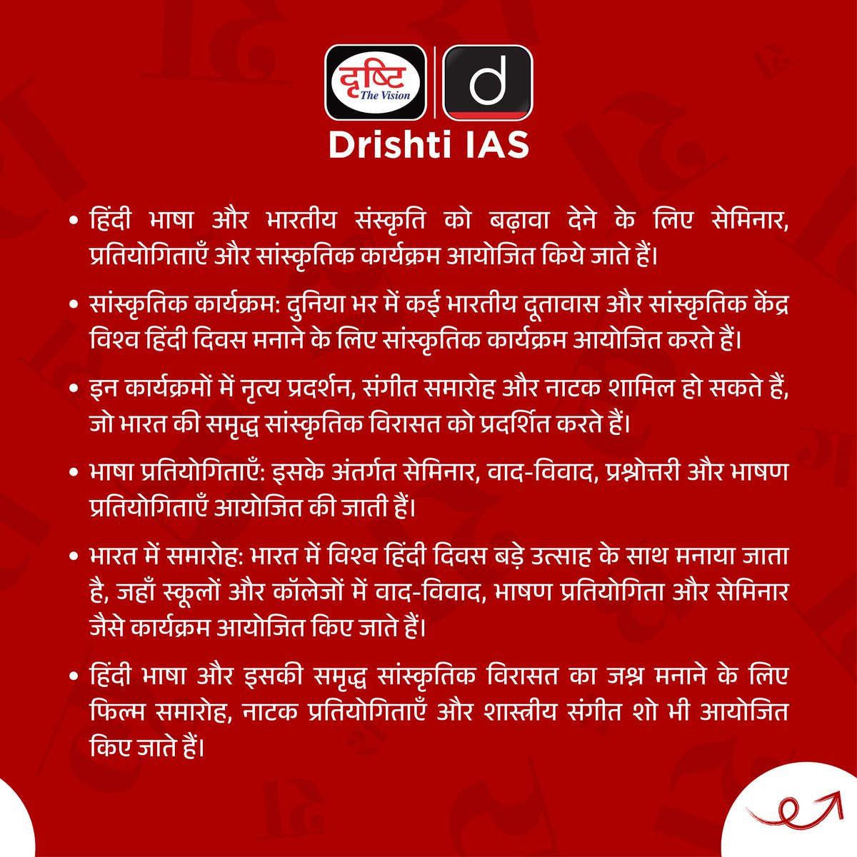drishtiias's tweet photo. विश्व हिंदी दिवस...
.
#WorldHindiDay #vishvahindidiwas #hindidiwas #hindiday #UNGAHindi #10January #hindi #hindilanguage #internationalhindidiwas #hindiwriting #hindikavita #hindipoetry #hindipoet #worldhindiconference #hindisahitya #specialdays #drishtiias #drishtipcs https://t.co/beie6bZEml