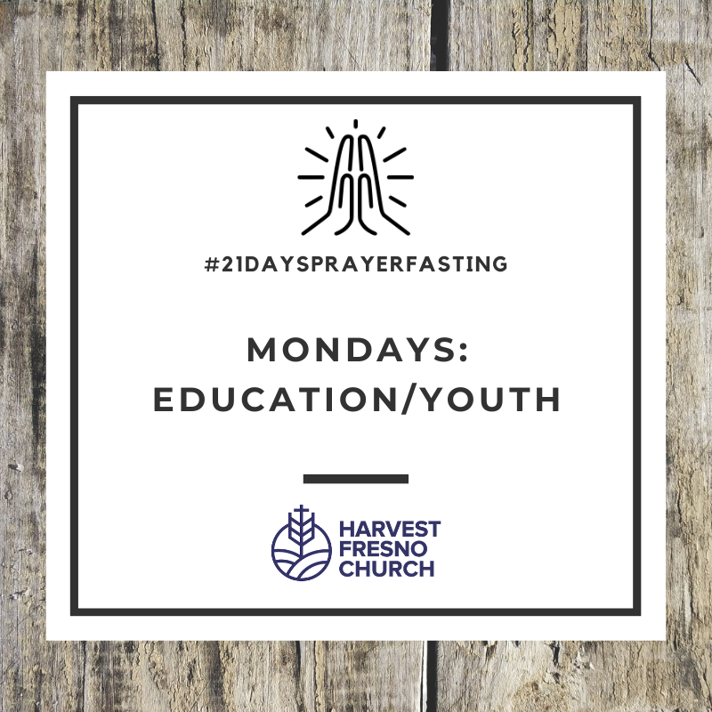 Let's spend some time this morning praying for the education system and our youth. #21daysprayerfasting

[Pro 1:5 ESV] Let the wise hear and increase in learning, and the one who understands obtain guidance,