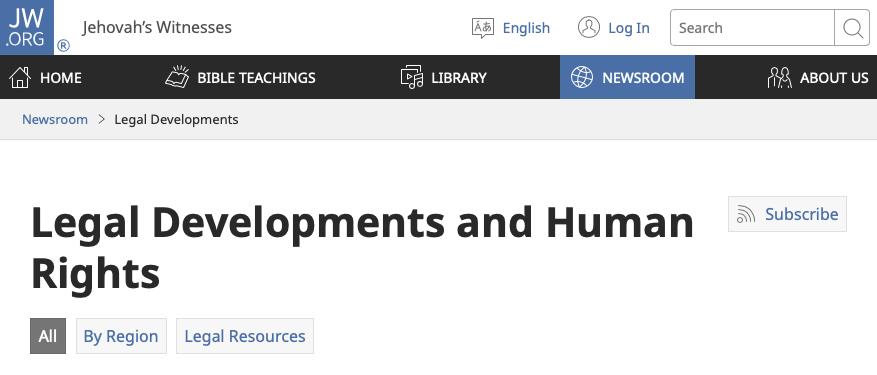 JWLEAKS_ORG's tweet photo. The JW[.]ORG website has removed the 'Legal Developments and Human Rights" page from their website and had the page url redirected to "Information for Government Officials"

https://t.co/xZDFDg6pZl https://t.co/OjqTCWXB0W