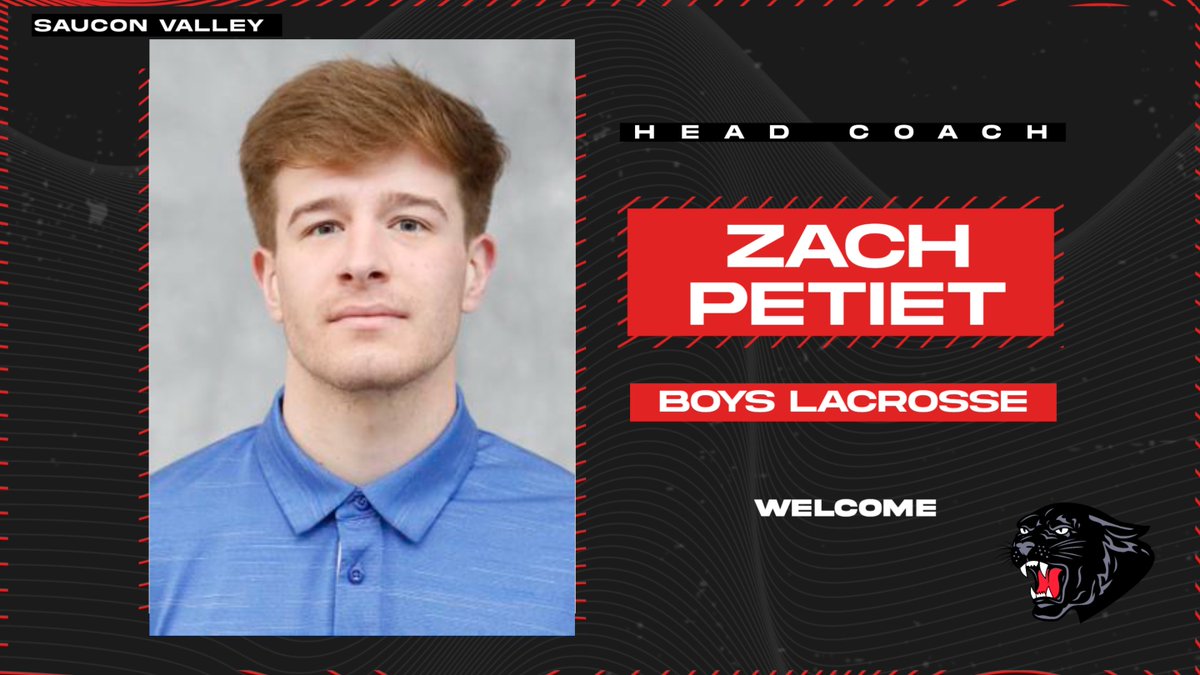 Welcome Zach Petiet!  Saucon Valley Head Boys Lacrosse Coach #SVPanthers