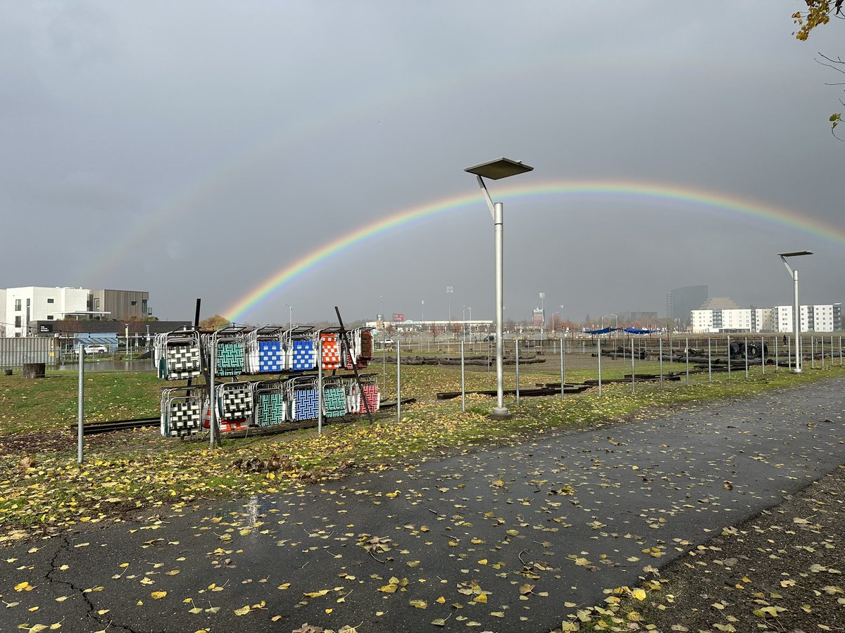 tannerdolby's tweet image. finally saw a rainbow with the full arch visible for the first time 🌈