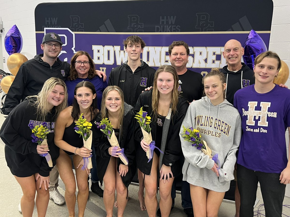 It’s SENIOR NIGHT for <a href="/PurplesSwimming/">BGHS Swim & Dive Team</a>! Thank you to our seven seniors for everything you’ve done for BGHS. Once a Purple, Always a Purple!