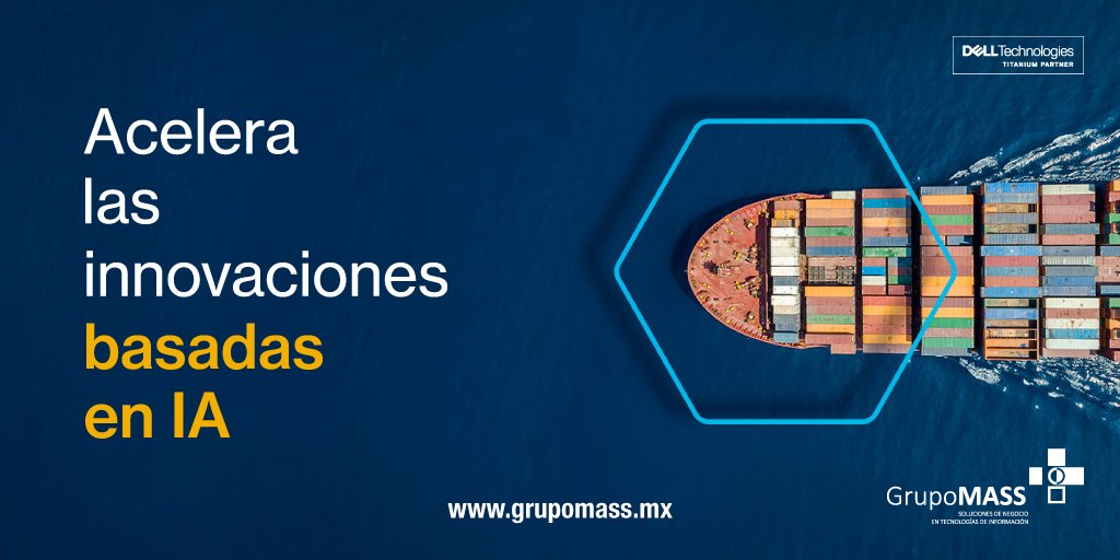 Modernízate del borde a la nube con los últimos
avances tecnológicos, eciencia energética un 95% mejor y hasta un 60% más de densidad de almacenamiento, entra ahora mismo a grupomass.mx #delltechnologies #IT #nubesegura #InteligenciaArtificial #grupomass