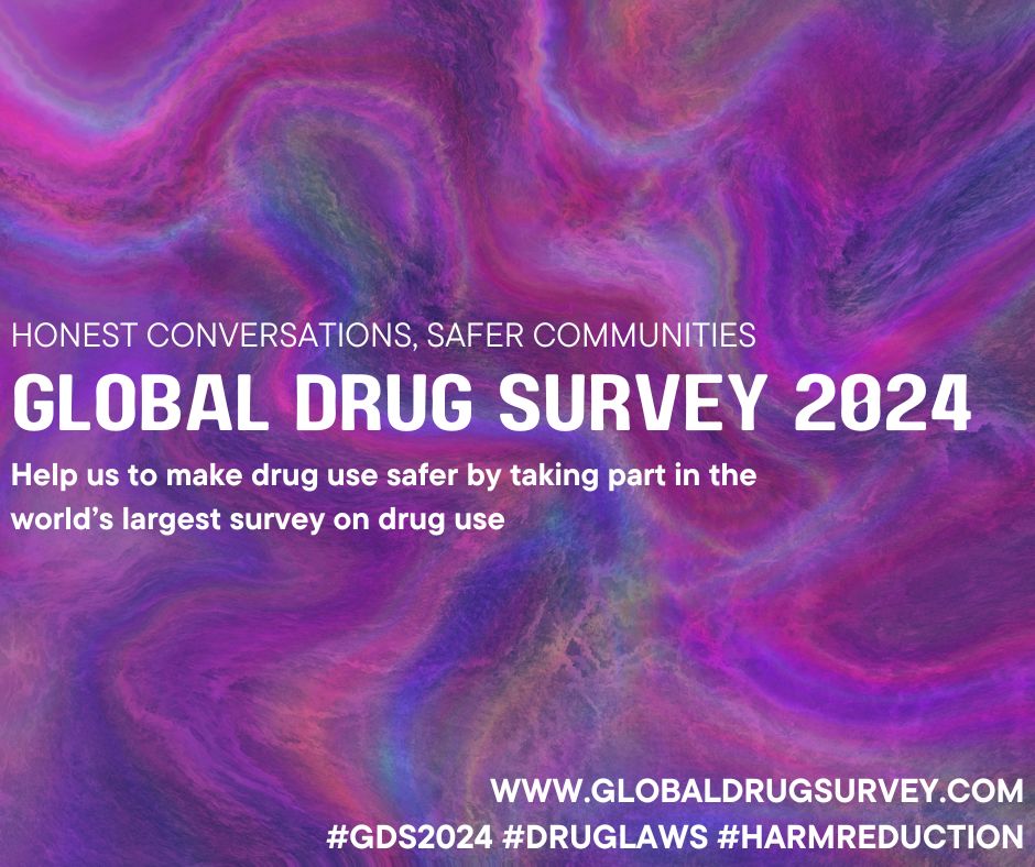 🚨The Global Drug Survey 2024 has officially launched! 🚨 Your voice matters in shaping a safer and more informed world. Join the conversation, share your experiences, and contribute to vital research. Link: redcap.link/gds2024 
#GDS2024 #harmreduction