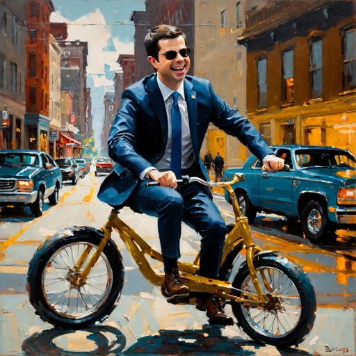 Where's Pothole Pete?     
   Check out his butt plug bike seat, it shoots electrolytes into his anus...
#MayorPete