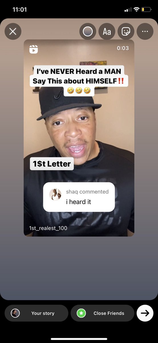 1st_Realest's tweet photo. VIRAL AGAIN on Instagram with this one.
And Shaq responded directly to what I asked him.
It’s CRAZY how differently content performs on different platforms.
At any rate, it’s closing in on 250,000 views‼️
#IGEnt 💯👑✊🏽 https://t.co/lrob5XEUr1
