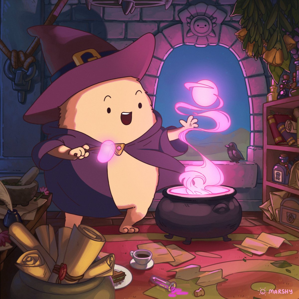 marshyart's tweet photo. Hi #portfolioday! I'm Sarah and I love telling stories with animation and illustration. I'm available for storyboarding and background paint work, and I'm making my own short film and comic. I'm a sucker for fantasy and adventure! 🧙‍♂️✨ https://t.co/1nRGKeWI4u