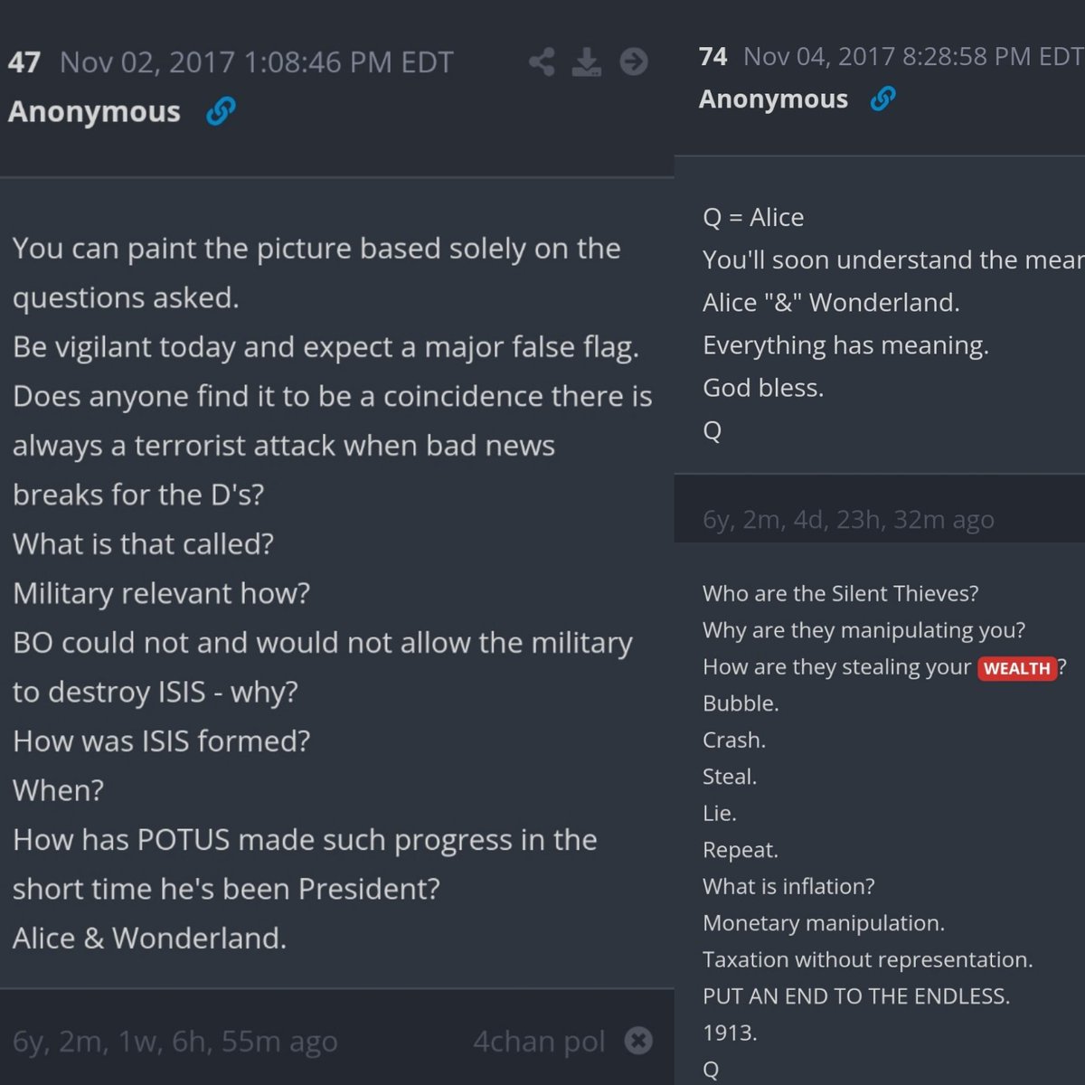 TraderGirlQ's tweet photo. NAVY TRENDING!!! 🔥

USS GERALD FORD > ENERGY POLICY ESTABLISHES PETROLEUM RESERVE ☠️

NAVY > DEC. USS FORD HEADING TO ISRAEL 👀

Q POST > TUESDAY > FORD > START 🥳🥳

TODAY TUESDAY 1/9 @ 10PM 🪞 9/11 🤯

NAVY POSTED 7PM = 1900 🪞 91

WRITTEN BY GARETH EVANS IN LONDON 💂💂

MAYOR OF SAN FRANCISCO > LONDON BREED > LONDON HAS FALLEN 🤯

TWIN FLAMES = LONDON BRIDGE & GOLDEN GATE BRIDGE 🌉

DOD 1 DEC > GOLDEN GATE BRIDGE SAN FRANCISCO 🌉

SAN FRANCISCO = YELLOW BRICK ROAD 🟡

GOODBYE YELLOW BRICK ROAD 👋👋👋👋

SAN FRANCISCO TEMPERATURE 55°, FLOOD ADVISORY 🌊

Q POST > 5:5 WATCH CA, WATCH NYC 👀

NAVY PICTURE> SHIP 74 🪞 47 🛳️

Q POST 47 > EXPECT A MAJOR FALSE FLAG 🚩 🚩🚩

JAPAN BUYS US STEEL > GGB MADE OF 83,000TONS OF STEEL

WORLD TRADE CENTER > 200K TONS OF STEEL > IRAN 🇮🇷

H. R 5961 > NO FUNDS FOR IRANIAN TERRORISM ACT 💣

KEY THAT OPENS ALL DOORS 🗝️

FUTURE PROVES PAST 🔮

GUARDIANS 🧑‍🚀
👇👇👇👇👇👇
https://t.co/2hEHtcHYSQ