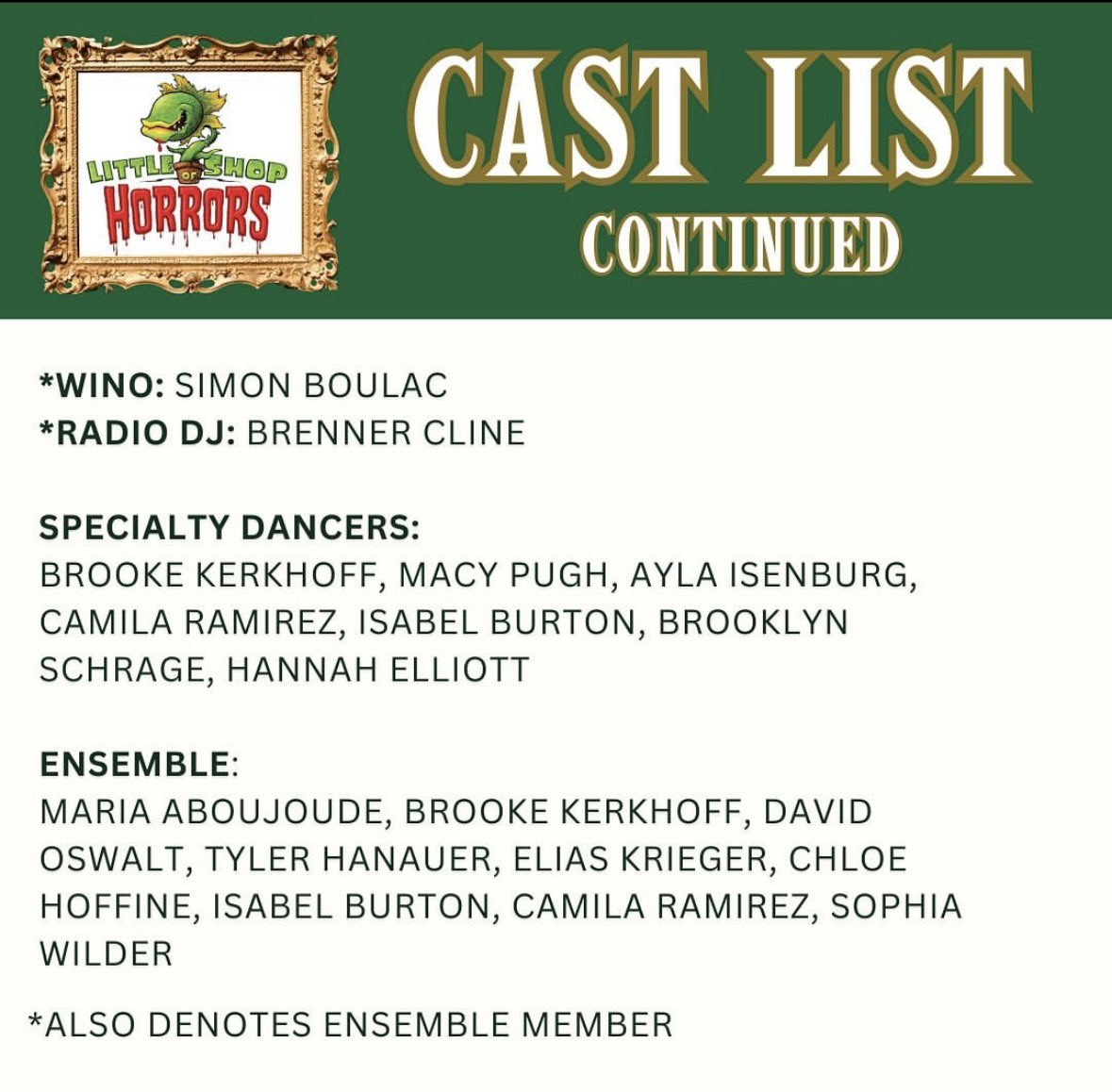 TheaterHhs's tweet photo. Congrats to our cast of "Little Shop of Horrors"!! https://t.co/s8kQHsv8ne