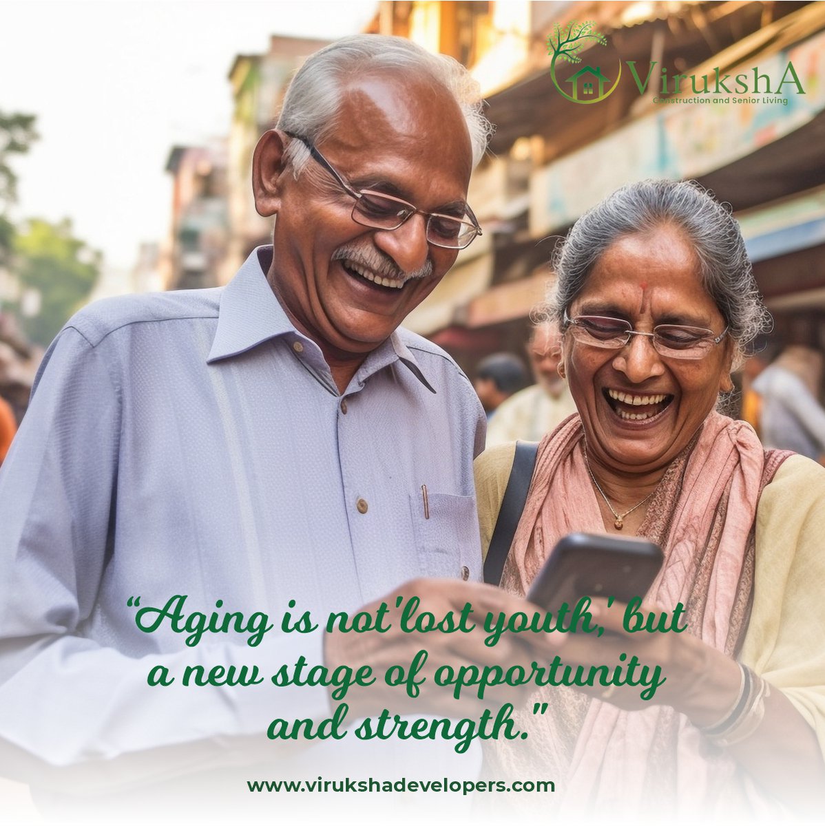 VirukshaDevelop's tweet photo. “Aging is not 'lost youth,' but a new stage of opportunity and strength."

#seniorliving #goldenyears #memoriesforlife #virukshaseniorliving #seniorlivingcommunity #agelesswonder #nevergiveup #achievegreatness #virukshadevelopers #eldercare https://t.co/VfQSsgWdsp