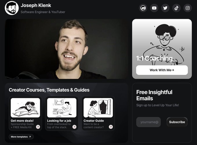 Day 2 of Building a Personal Brand  - revamped my Link In Bio (debating on light or dark mode) - creating<a href="/tag/buildinpublic"class="tags"><span>#buildinpublic</span></a>