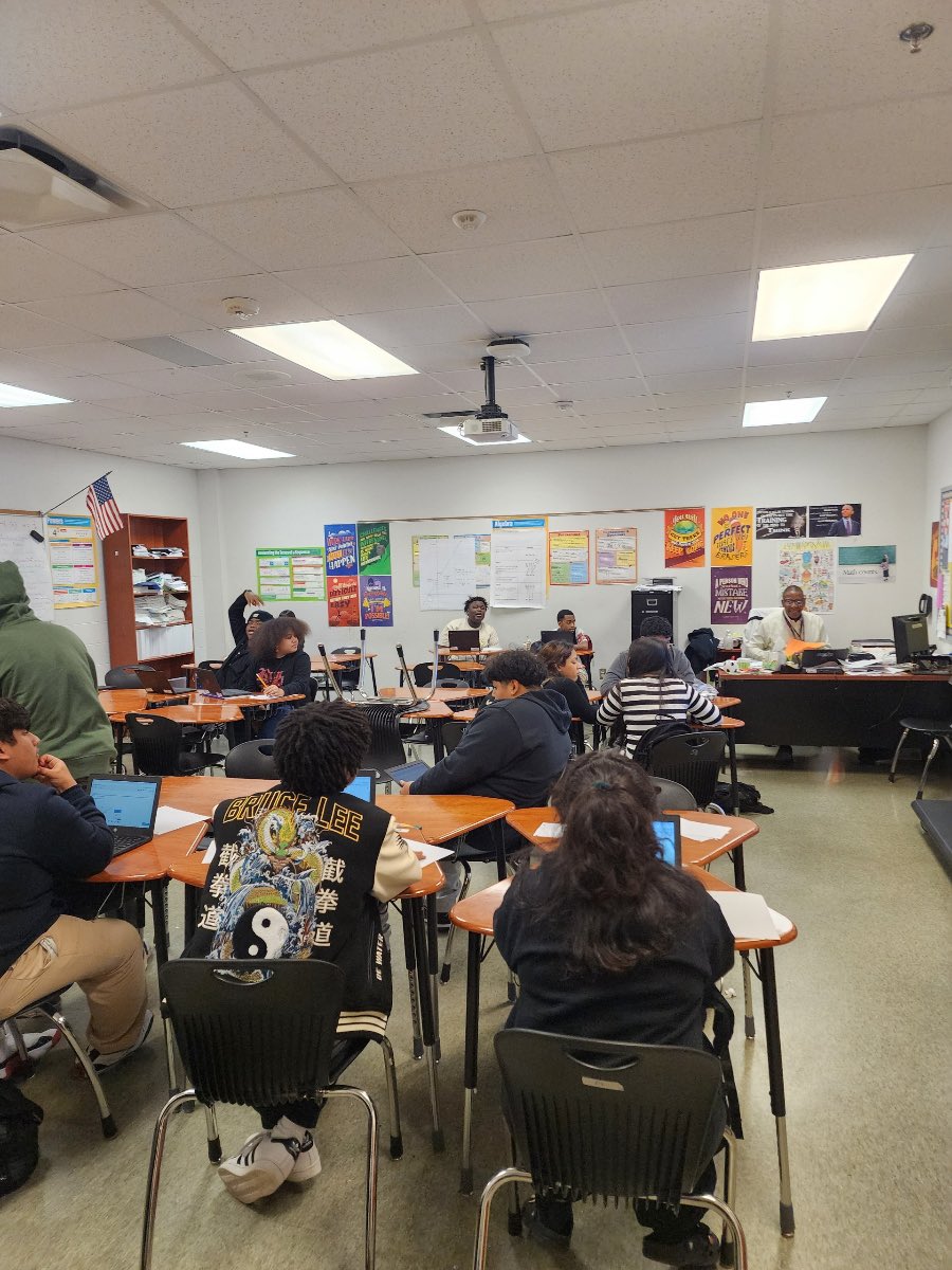 JoshDNation's tweet photo. Today we had over 70 falcons stay for Algebra 1 tutorials!! Love to see kids taking control of their education! #gettingbetter @Davis9_AISD @AldineISD #algebrateam https://t.co/DTjL1cDFgk