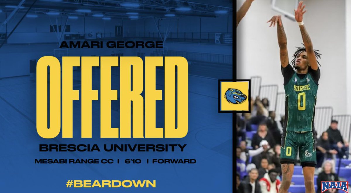 Amari George (@_adgeorge) on Twitter photo I like to thank <a href="/BresciaMBB/">Brescia Men’s Basketball</a> <a href="/CoachDoss20/">Colin Doss</a> For my first Official Offer to Brescia University‼️ I like to thank <a href="/BresciaMBB/">Brescia Men’s Basketball</a> <a href="/CoachDoss20/">Colin Doss</a> For my first Official Offer to Brescia University‼️