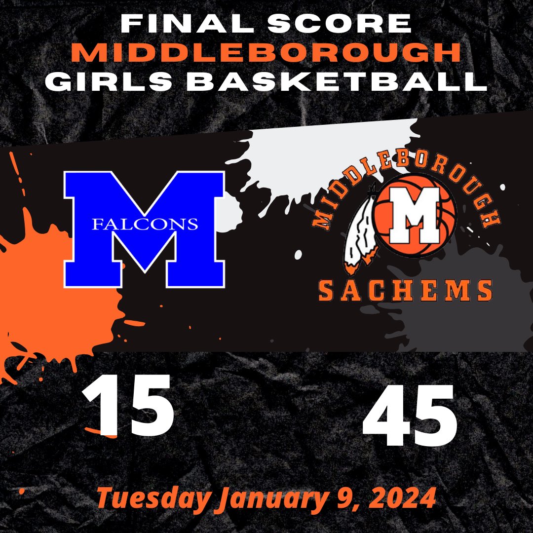 Middleborough Girls 🏀 45 Mashpee 15 SO H. Iwanski 10 JR J. Perry 9 JR N. Kerstein 7 MHS 5-3 @sports_ledger @GlobeSchools @enterprisenews @SC_Varsity @PrincipalBran @SSLHoops @MiddleboroAD @BrocktonSports @BashHoopsNE @MiddleboroSupt @keith_pearson