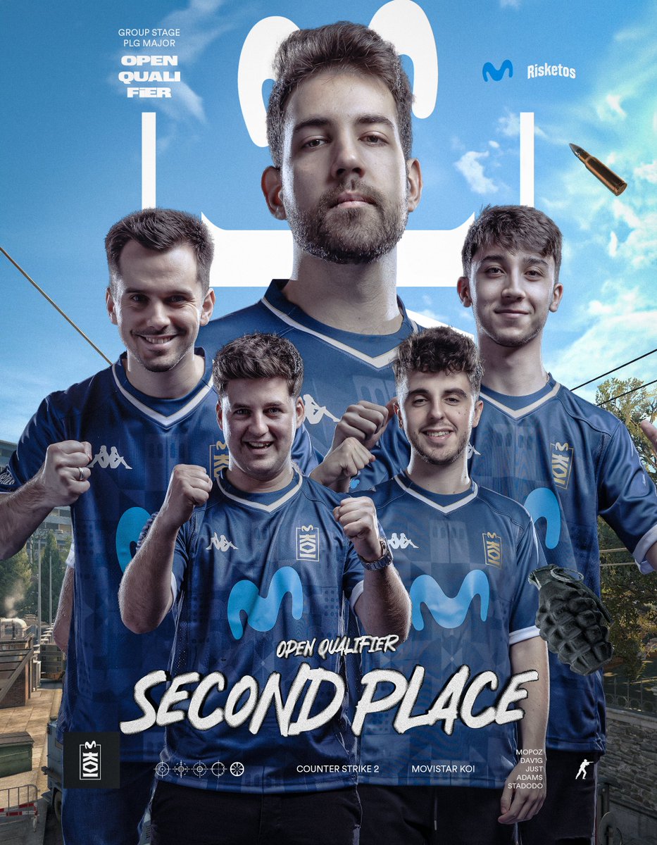 MovistarKOI's tweet photo. 🏆 TOP 2 DEL OPEN QUALIFIER 

👐 No hemos ganado esta última partida pero el sabor del día es de victoria. Increíble debut del equipo que nos lleva al QL cerrado para el RMR.

2024 ILUSIONA.

#SomosMovistarKOI