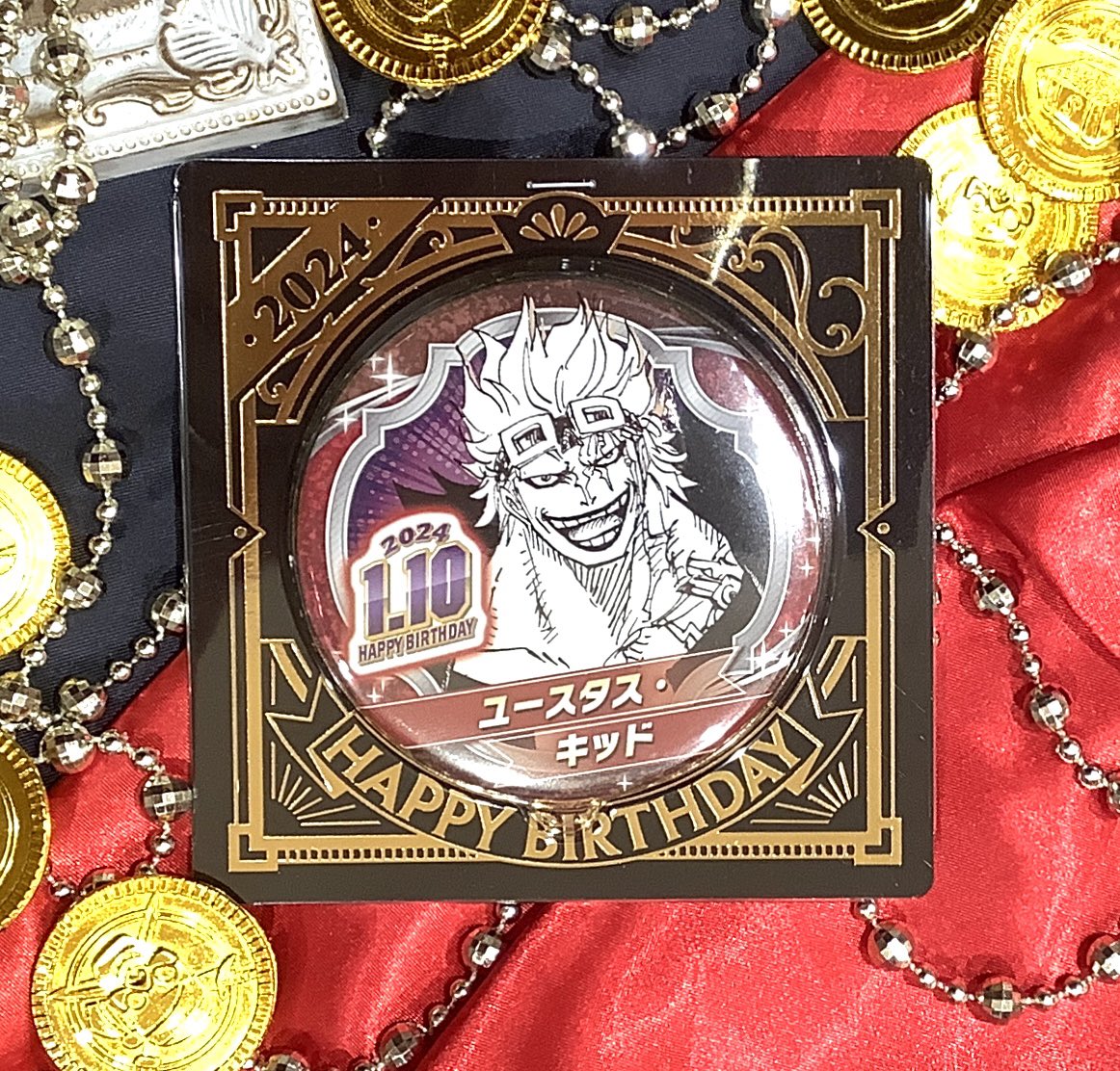 新商品】原画商品 『ONE PIECE』バースデイ缶バッジ ユースタス