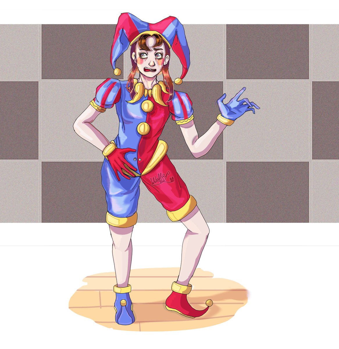 Waffer51634241's tweet photo. Ponmi fanart of digital circus I hope you like it 
Dibujo de Ponmi de la serie digital circus del año pasado.
🪷Share and save is apprecieted🪷
#ponmi #DigitalCircus #fanartdigitalcircus #ponmidigitalcircus #ibispaintart #digitalcircusart #ponmifanart  #ponmiartwork https://t.co/Zf8RuGc1ZI