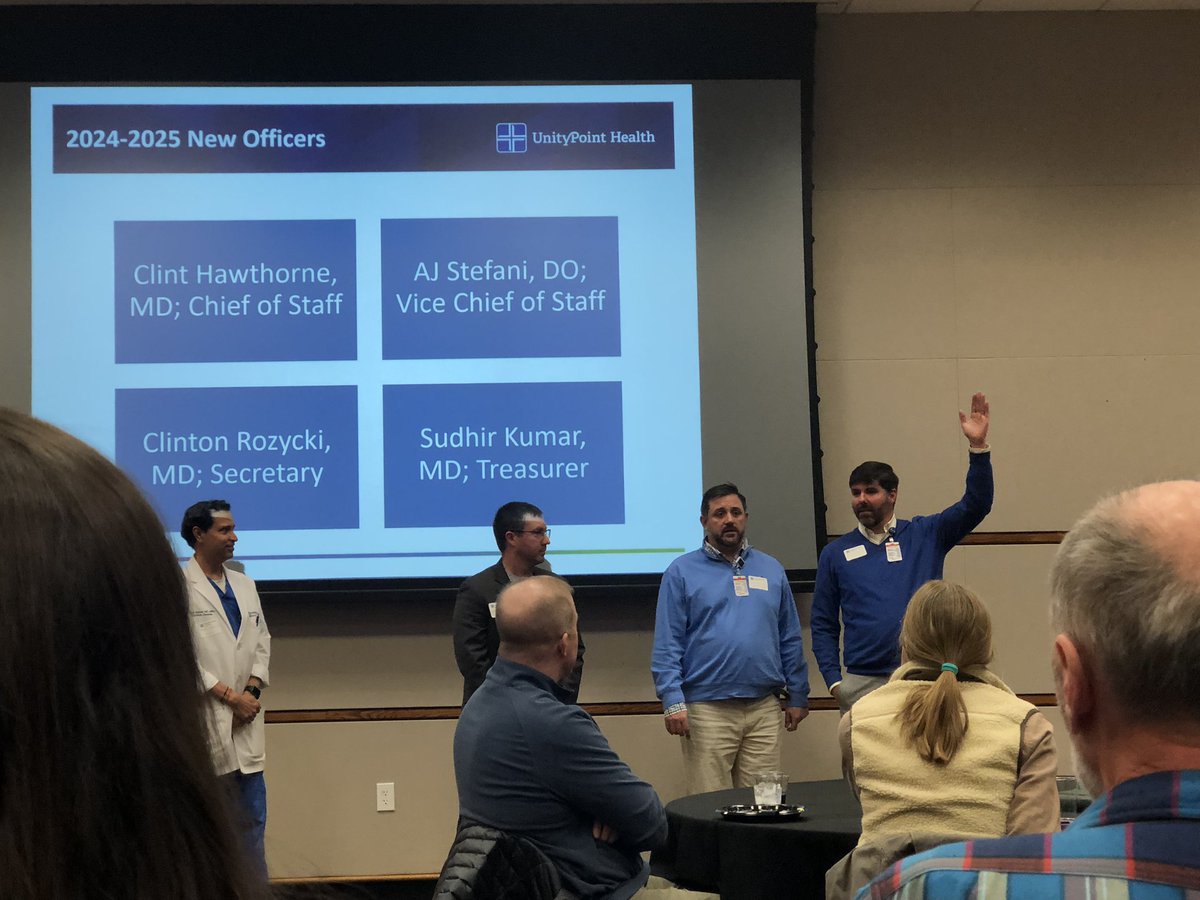 IMMCEMResident's tweet photo. @ClintHawthorne being installed as the new Chief of Staff.  He’s a big deal ya’all. https://t.co/nWQ55jM5qh