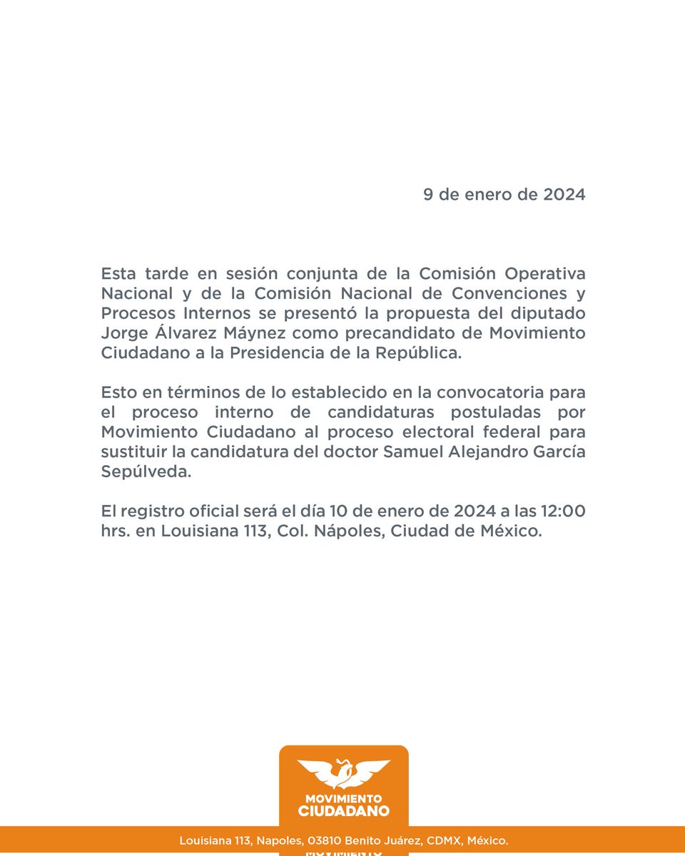 Tenemos un mensaje importante para ustedes: 👇🏼