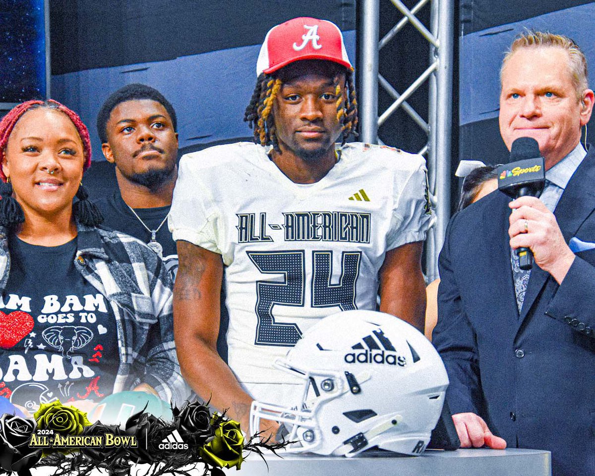 AABonNBC's tweet image. Bringing the Energy to T-Town 🏆 

#RollTide

#AABCO2ON4TION 👑🌹🏈

#AllAmericanBowl 🇺🇸 @adidasFballUS
