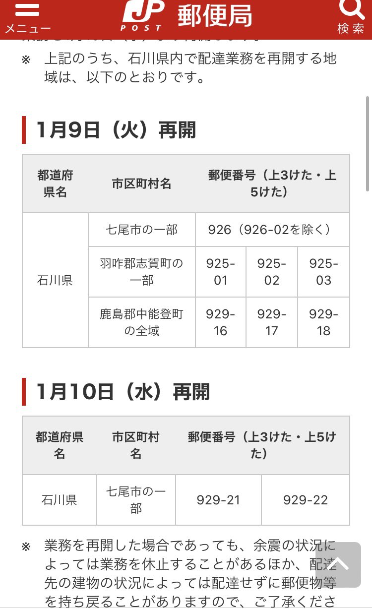 郵便局来局記念券 七尾市中能登町28局