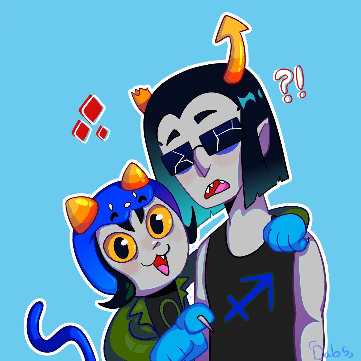 DabsyW's tweet photo. Best moirails! #homestuck #nepeta #equius #moirails https://t.co/GpVBRHcCt1