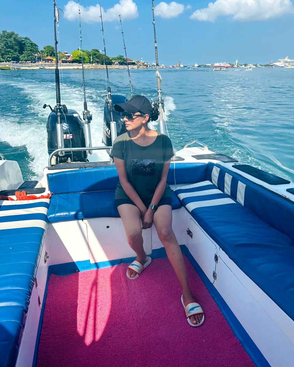 Sailing through life like I own the seas, feeling absolutely awesome on this yacht in Bali, Indonesia! 😇💙

#GoodMorning #YachtLife #SlayingVacation #BaliBliss #IndonesiaAdventures #SeaSerenity #VacayModeOn #actress #Tollywood #bollywood #teluguactress #telugufilms