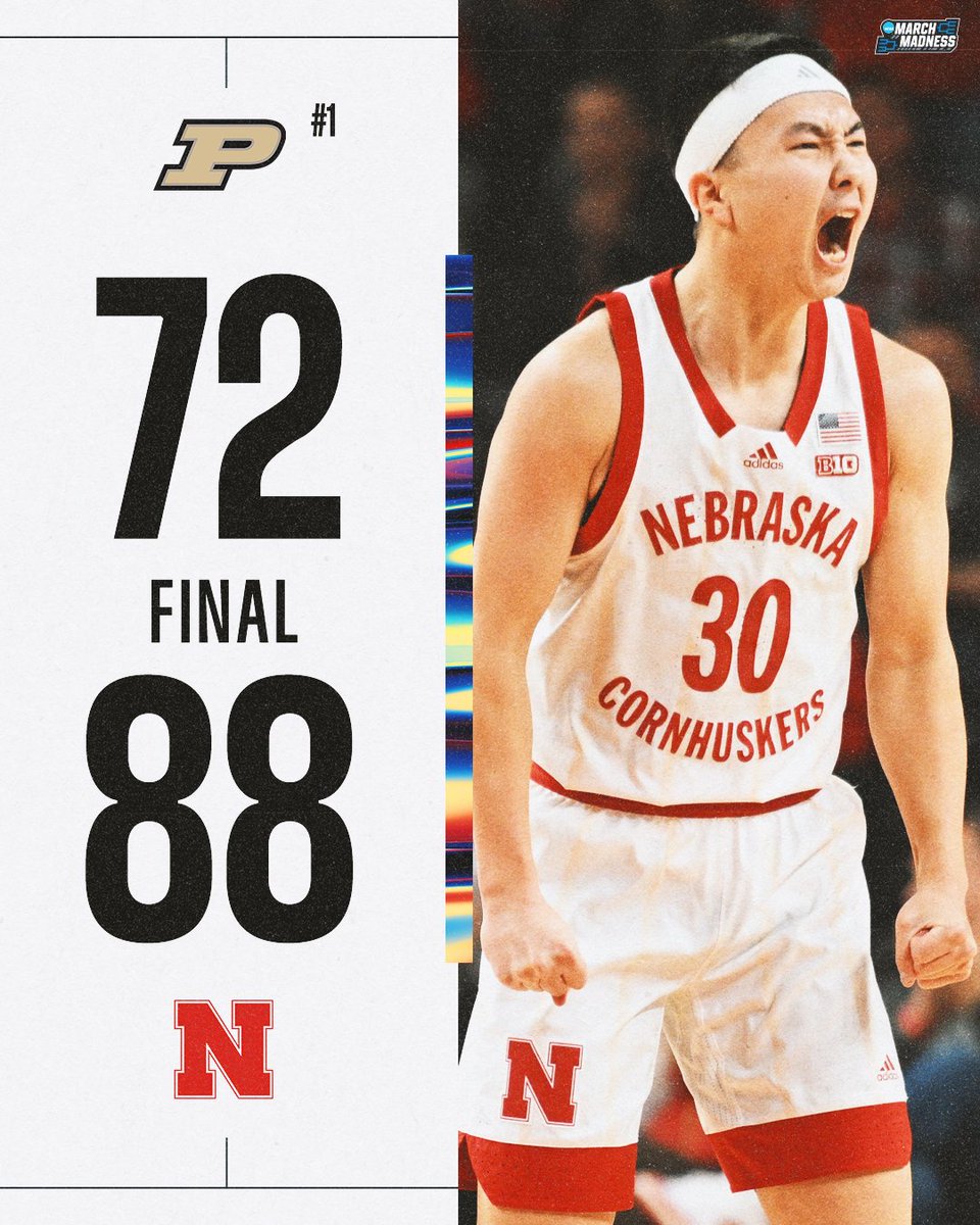 DOWN GOES NO. 1 PURDUE 😨

The Cornhuskers bounce back to upset the Boilermakers 🔴⚪️