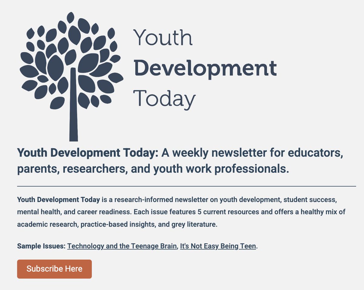 The latest issue of Youth Development Today features this article on the impact of social media on girls: clalliance.org/blog/unpluggin…

Subscribe here for more content on teens and screens, #studentsuccess, and positive youth development: view.flodesk.com/pages/6418c99d…

#youthdevelopment