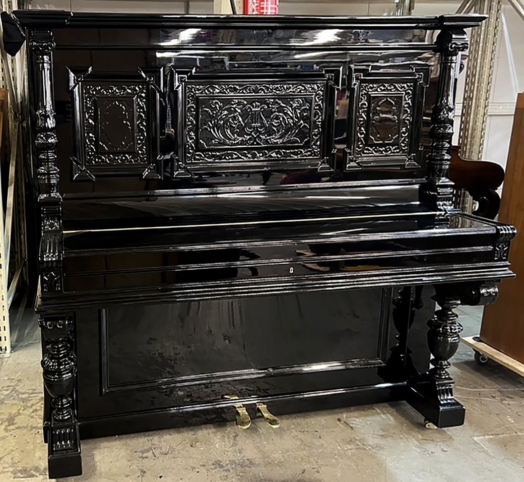 KBPianoForte's tweet photo. Concert upright by Hoffmann, Berlin. Height 141 cm.Manufactured approximately 1890.  The Hoffmann sounds like a grand piano.
https://t.co/7LBoBtUzIT

#KlinkenbergPianoforte #piano #klavier #Hoffmann #antique  #pianos #Pianoforte #Keyboard #palacepianos #upright #artcase  #berlin https://t.co/md5huaXDpu