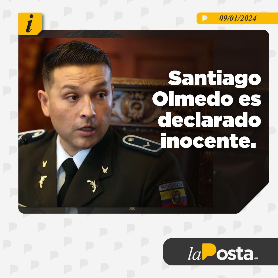 La Corte Nacional declara inocente al policía nacional, Santiago Olmedo. Hoy, recibió la sentencia de casación por extralimitación de la fuerza, después de impactar a dos delincuentes que estaban asaltando. Con esto se anula su sentencia de 13 años de prisión.