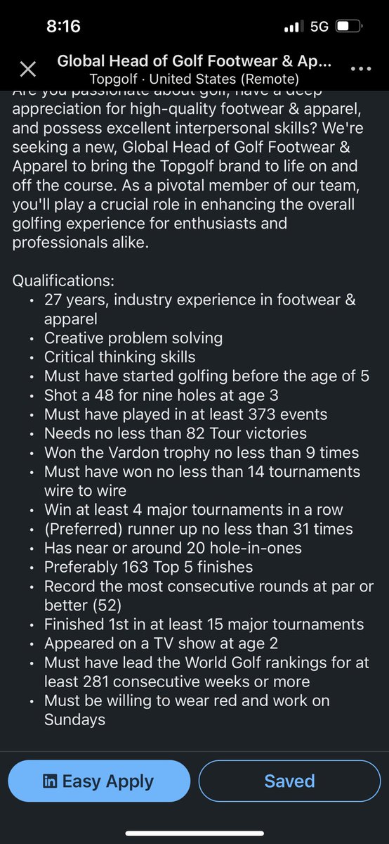 Classy__MattV's tweet photo. I am so close to being qualified for this job. https://t.co/WKM2THu96J